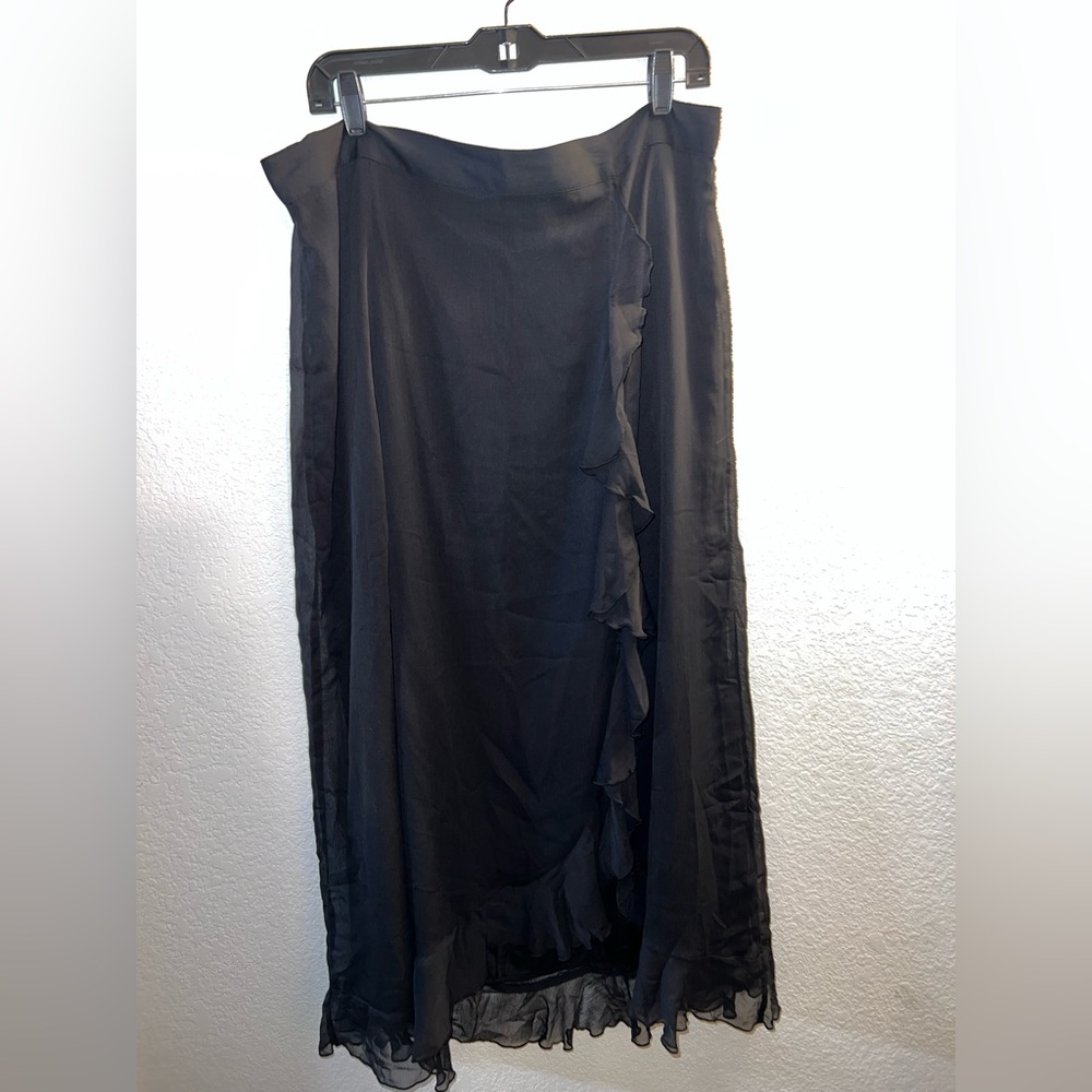 Old Navy Black Maxi Wrap Skirt